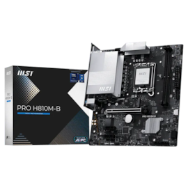 Placa Mãe Msi Pro H810M-B Ddr5 Lga 1851 M.2 Nvme Hdmi Displayport Usb Tipo C 911-7E64-004