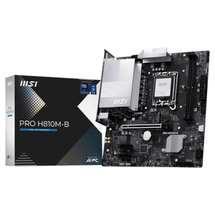 Placa Mãe Msi Pro H810M-B Ddr5 Lga 1851 Matx M.2 Nvme Hdmi Displayport Usb Tipo C 911-7E64-004