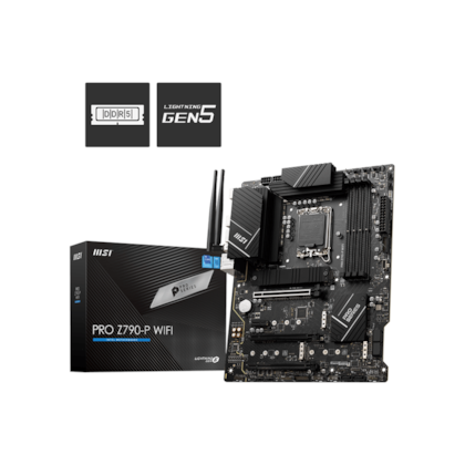 Placa Mãe Msi Pro Z790-P Wifi Ddr5 Lga 1700 Atx M.2 Nvme Hdmi Display Port Usb Tipo C 911-7E06-022