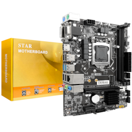 Placa Mãe Star H310 Ddr4 Lga 1151 Matx M.2 Nvme Vga Dvi Hdmi Usb 3.0 Mw-H310G398-1000M