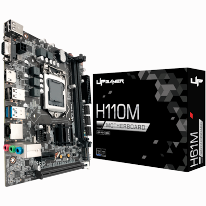 Placa Mãe Upgamer H110m Ddr4 Lga 1151 Matx M.2 Usb 3.0 Hdmi Vga