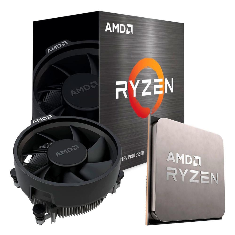 Processador Amd Ryzen 5 5600x Am4 3.7 Ghz Base 4.6 Ghz Max 35 Mb
