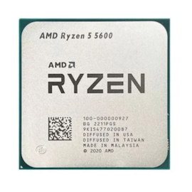 Processador Amd Ryzen 5 5600 Am4 3.5 Ghz Base 4.4 Ghz Max 35 Mb Cache 6-core 12-threads S/cooler Tray 100-000000927