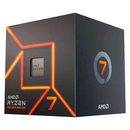 Processador Amd Ryzen 7 7700 Am5 3.8 Ghz Base 5.3 Ghz Max 40 Mb Cache 8-core 16-threads Com Cooler 100-100000592box