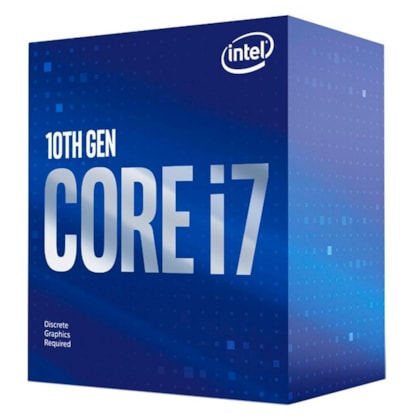 Processador Intel Core I7-10700f Lga 1200 2.9 Ghz Base 4.8 Ghz Max 16 Mb Cache 8-core 16-threads Bx8070110700f