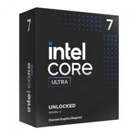 Processador Intel Core Ultra 7 270K Série2 Lga 1851 3.7 Ghz Base 5.5 Ghz Max 36 Mb Cache 24-Core 24-Threads Bx80768270K