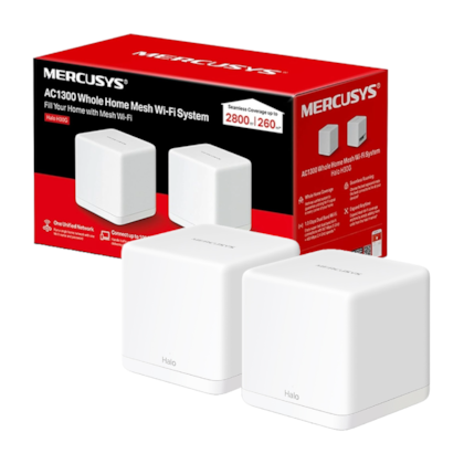 Roteador Mercusys Halo H30g Archer Ac1300 Mesh Dual Band 867 Mbps Kit Com 2 Branco Ver 1.0