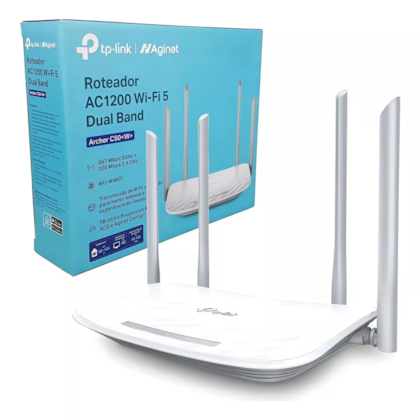 Roteador Tp-link Archer C50w Ac1200 Wifi 5 Wisp Preset Dual Band 867 Mbps 4 Antenas Ver 6.8