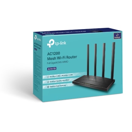 Roteador Tp-link Archer C6 Gigabit Wi-fi Mu-mimo Ac1200