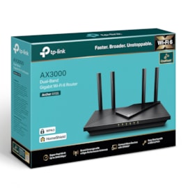 Roteador Tp-link Ax3000 Archer Ax55 Wifi 6 Dual Band 2.4/5 GHz 4 Antenas Preto Archer Ax55(us) Ver1.0