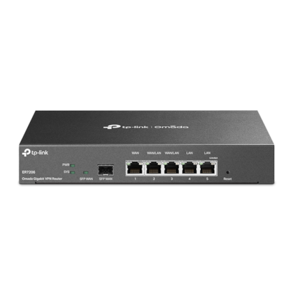 Roteador Tp-Link Omada Er7206 5 Portas Gigabit Dual Band 2.4/5.0 Ghz + 1 Porta Sfp Er7206 Un/2.30