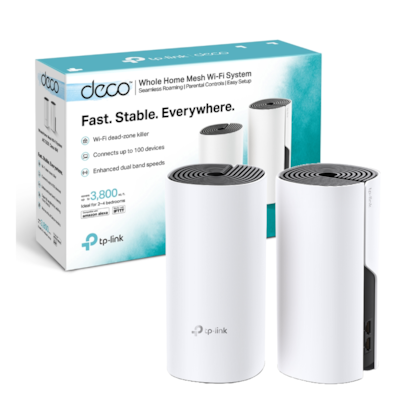 Roteador Wifi Mesh Tp-link Ac1200 Deco M4 Gigabit Dual Band Deco M4(2-pack)