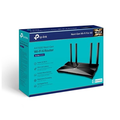 ROTEADOR WIFI TP-LINK ARCHER AX10 1500MBPS TPN0223