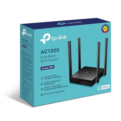 ROTEADOR WIFI TP-LINK ARCHER C54 AC1200 DUAL BAND