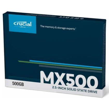 Ssd 500gb Crucial Mx500 Sata 3 2.5" Leitura E Gravação 560mb/s - 510mb/s Ct500mx500ssd1