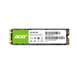 Ssd Acer Re100 256gb M.2 2280 Sata Leitura E Gravação 560mb/s - 520mb/s Re100-m2-256gb
