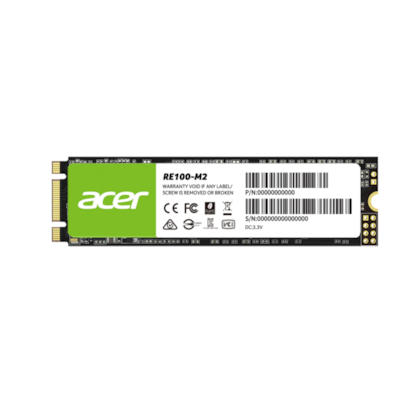Ssd Acer Re100 256gb M.2 2280 Sata Leitura E Gravação 560mb/s - 520mb/s Re100-m2-256gb