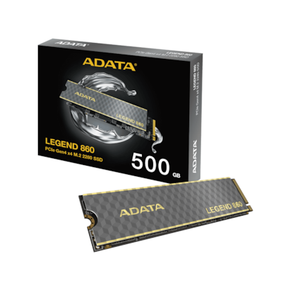 Ssd Adata Legend 860 500gb M.2 2280 Nvme Leitura E Gravação 6000mb/s - 5000mb/s Gen4x4 Sleg-860-500gcs