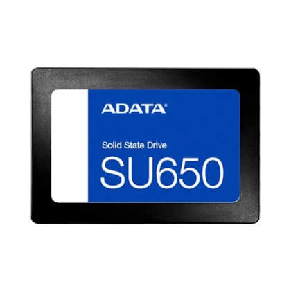 Ssd Adata Su650 120gb Sata Leitura E Gravação 520mb/s - 450mb/s Asu650ss-120gt-r