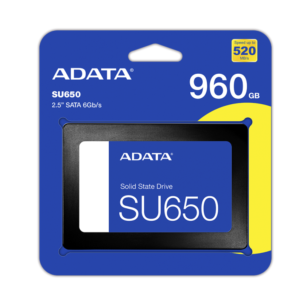 Ssd Adata Su650 960Gb Sata3 Leitura E Gravacao 520Mb/S - 450Mb/S