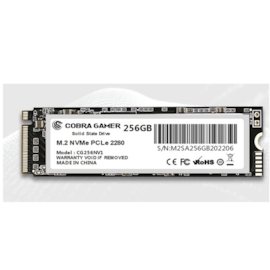 Ssd Cobra Gamer 256gb M.2 Nvme Leitura 2400mb/s Gravação 1700mb/s Gen3x4