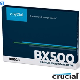 Ssd Crucial Bx500 1tb Sata Leitura E Gravação 540mb/s - 500mb/s Ct1000bx500ssd1