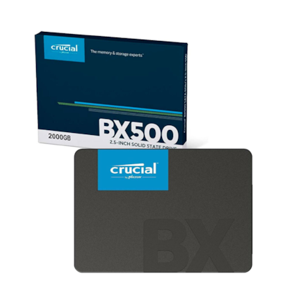 Ssd Crucial Bx500 2tb Sata Leitura E Gravação 550mb/s - 500mb/s Ct2000bx500ssd1