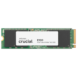 Ssd Crucial E100 2tb M.2 2280 Nvme Leitura E Gravação 5000mb/s - 4500mb/s Gen4x4 Ct2000e100ssd8