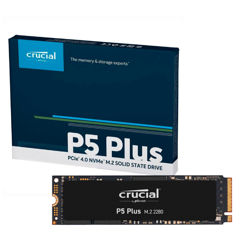 Ssd Crucial M.2 500gb P5 Plus Nvme Leitura E Gravação 6600mb/s