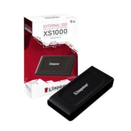 Ssd Externo Kingston Xs1000 1tb Usb 3.2 Leitura E Gravação 1050 Mb/s - 1050mb/s Sxs1000/1000g