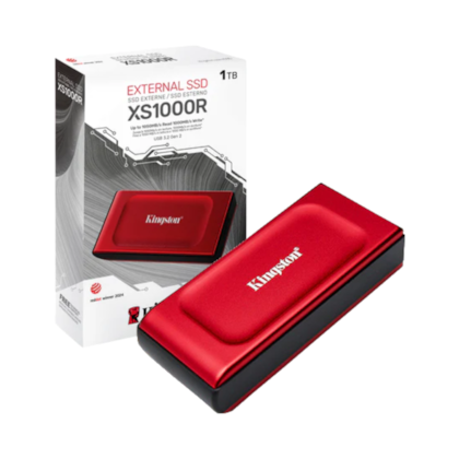 Ssd Externo Kingston Xs1000r 1tb Usb 3.2 Leitura E Gravação 1050 Mb/s - 1050mb/s Sxs1000r/1000g