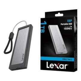 Ssd Externo Lexar E6p 1Tb Usb 3.2 Leitura E Gravação 1050 Mb/S Lpae06n001t-rnbng