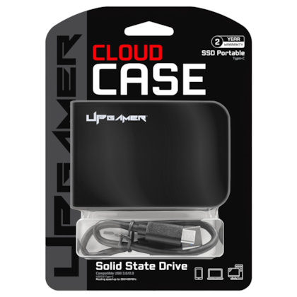 Ssd Externo Upgamer Cloud Case 256 Gb Usb Tipo C Usb 3.0 Leitura E Gravação 400 Mb/S Upcldc-256g