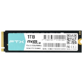 Ssd Ftx 1Tb M.2 Nvme 2280 Leitura E Gravação 3520Mb/S - 2900Mb/S Gen3X4 Ftx-1Tb-Nvme3