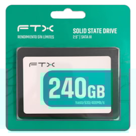 Ssd Ftx 240Gb Sata 3 Leitura E Gravação 530Mb/S - 400Mb/S Ftx-Ssd 2.5-240G