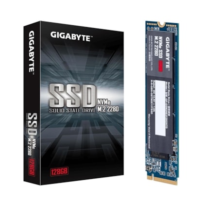 Ssd Gigabyte 128gb M.2 Pcie Nvme Leitura E Gravação 1550mb/s-550mb/s Gen3x4 Gp-gsm2ne3128gntd