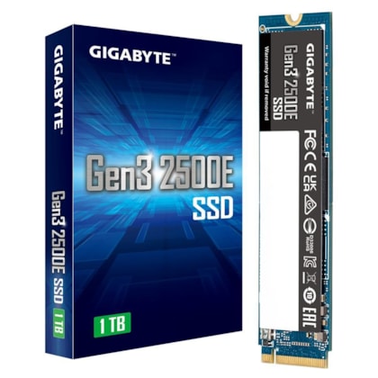 Ssd Gigabyte 1tb M.2 Nvme Gen3 2500e Rev1.0 Leitura E Gravação 2400mb/s - 1800mb/s G325E1TB G1