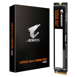 Ssd Gigabyte 500gb M.2 Nvme Aorus Gen4 5000e Leitura E Gravação 5000mb/s - 3800mb/s Gen4x4 Ag450e500