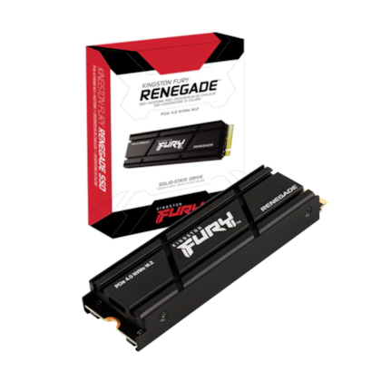 Ssd Kingston Fury Renegade 500gb M.2 Nvme Com Dissipador Leitura E Gravação 7300mb/s - 3900mb/s Gen4x4 Sfyrsk/500g