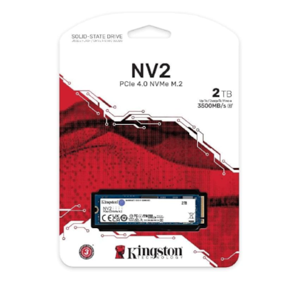 Ssd Kingston Nv2 2tb M.2 Nvme Leitura E Gravação 3500mb/s - 2800mb/s Gen4x4 Snv2s/2000g