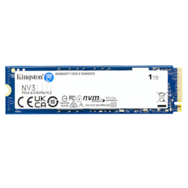 Ssd Kingston Nv3 1tb M.2 2280 Nvme Leitura E Gravação 6000mb/s - 4000mb/s Gen4x4 Snv3s/1000g