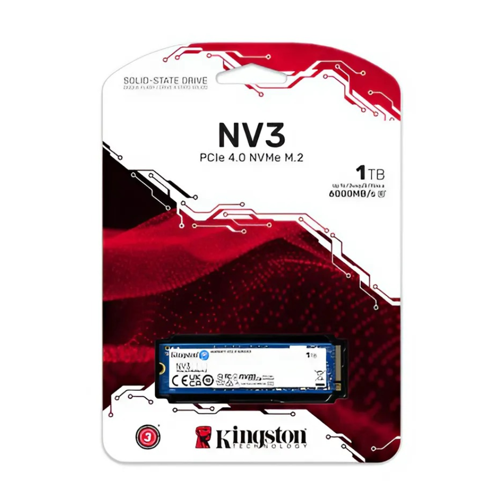 Ssd Kingston Nv3 1tb M.2 2280 Nvme Leitura E Gravação 6000mb/s