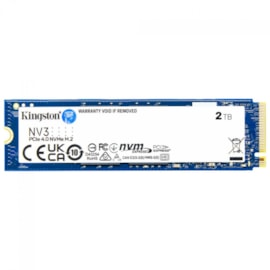 Ssd Kingston Nv3 2tb M.2 2280 Nvme Leitura E Gravação 6000mb/s - 5000mb/s Gen4x4 Snv3s/2000g