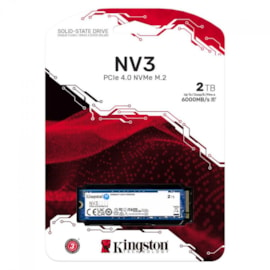 Ssd Kingston Nv3 2tb M.2 2280 Nvme Leitura E Gravação 6000mb/s - 5000mb/s Gen4x4 Snv3s/2000g