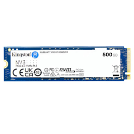 Ssd Kingston Nv3 500gb M.2 2280 Nvme Leitura E Gravação 5000mb/s - 3000mb/s Gen4x4 Snv3s/500g