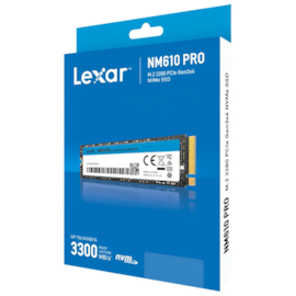 Ssd Lexar Nm610 Pro 1 Tb Nvme M.2 Leitura E Gravação 3300mb/s - 2600mb/s Gen3x4 Lnm610p001t-rnnng