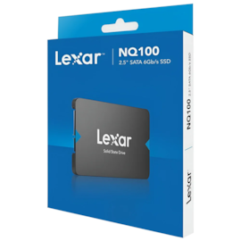 Ssd Lexar Nq100 256gb Sata III 2,5" Leitura E Gravação 550 Mb/s - 520mb/s Lnq100x256g-rnnng