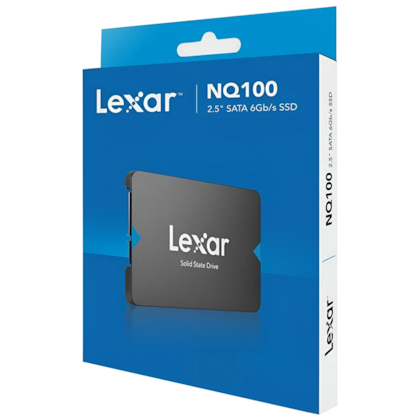 Ssd Lexar Nq100 256gb Sata III 2,5" Leitura E Gravação 550 Mb/s - 520mb/s Lnq100x256g-rnnng