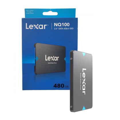 Ssd Lexar Nq100 480gb Sata III 2,5" Leitura E Gravação 550 Mb/s - 520mb/s Lnq100x480g-rnnnu