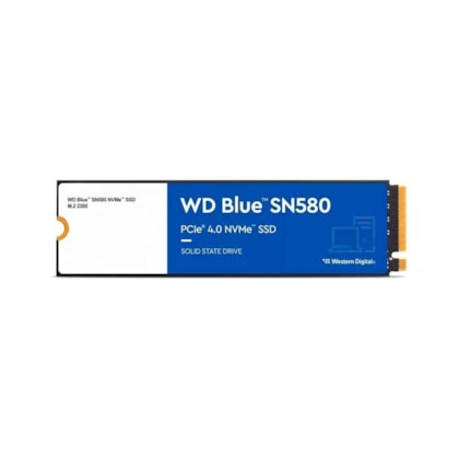 Ssd M2 500gb Western Blue Sn580 Nvme Leitura E Gravação 4000mb/s - 3600mb/s Wds500g3b0e-00chf0